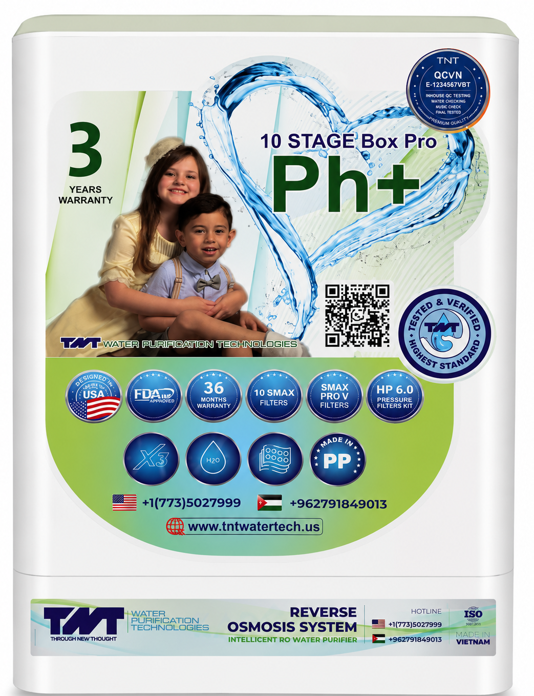 TNT Premium 10-Stage RO System | Alkaline + Mineral Filter Included