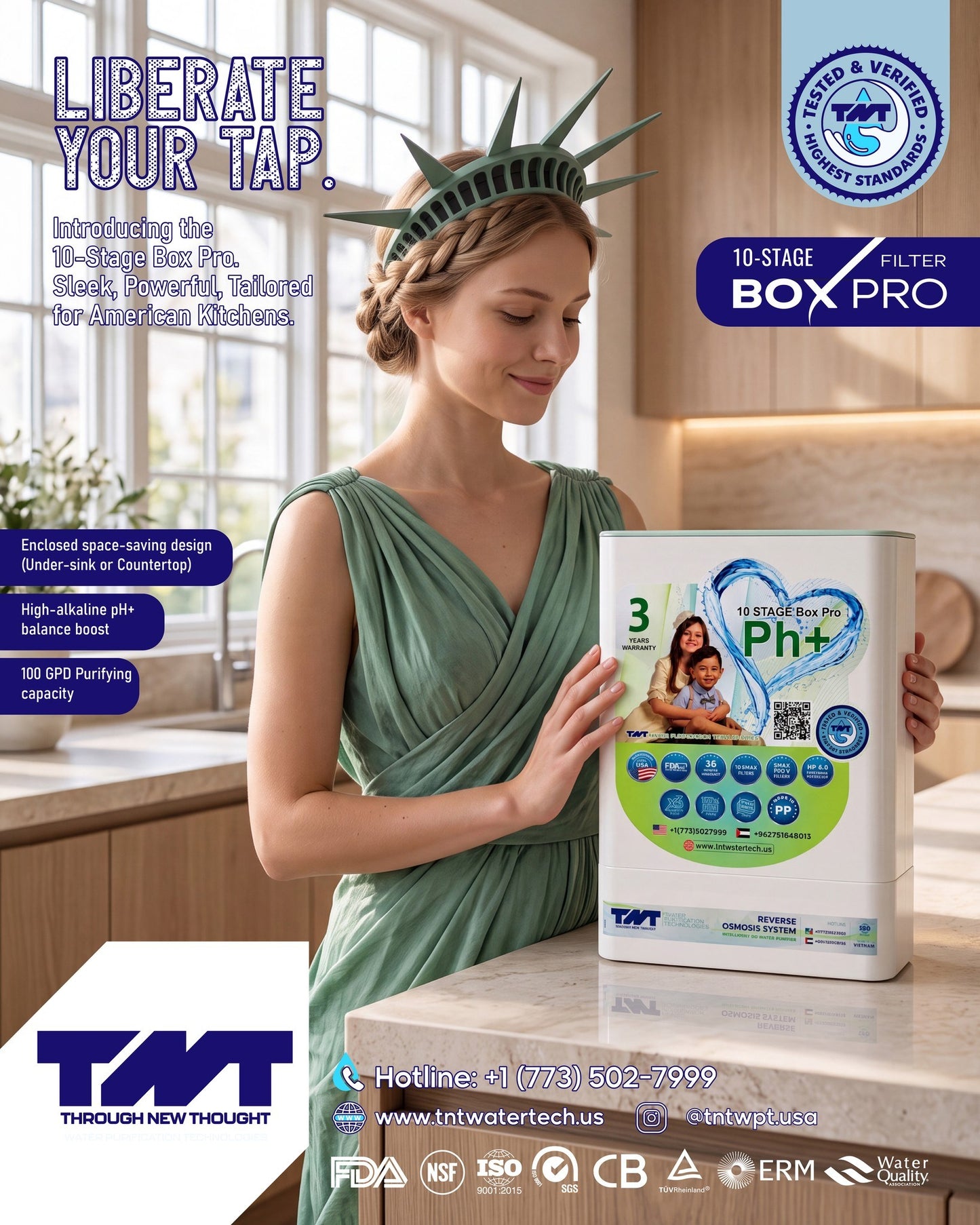 TNT Premium 10-Stage RO System | Alkaline + Mineral Filter Included